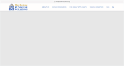 Desktop Screenshot of fundforvocations.org